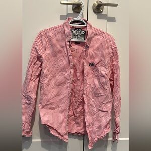 Superdry Pink Gingham Cotton Shirt